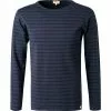 Armor lux T-Shirt 02297/HRX Longsleeve, Baumwolle, Blau gestreift, Blau