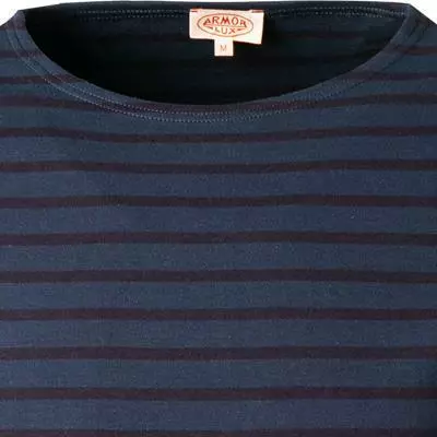 Armor lux T-Shirt 02297/HRX Longsleeve, Baumwolle, Blau gestreift, Blau 3 Armor lux T-Shirt 02297/HRX Longsleeve, Baumwolle, Blau gestreift, Blau – Bild 3