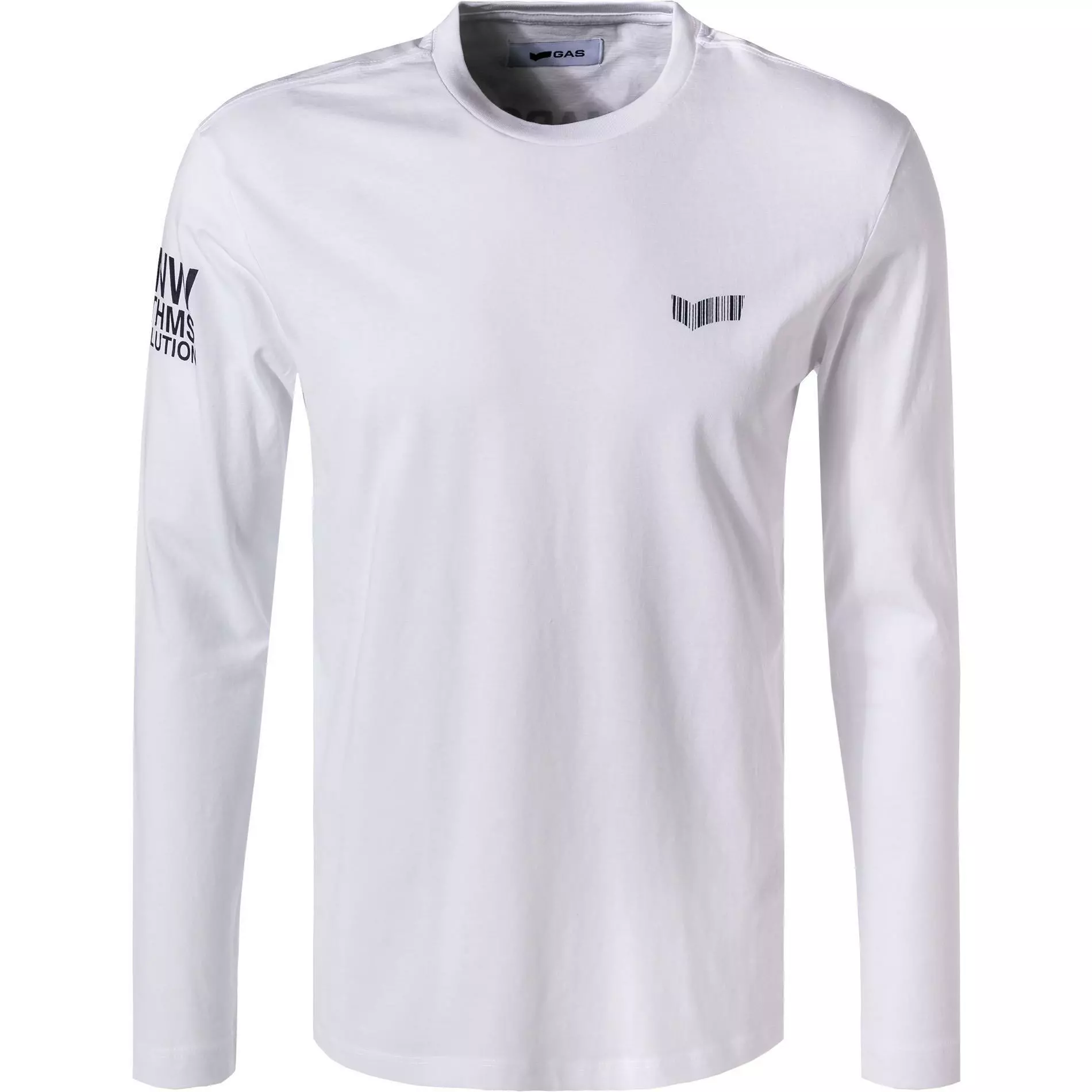 GAS Longsleeve 300222 184451/0001 Bio Baumwolle, Weiß 1 GAS Longsleeve 300222 184451/0001 Bio Baumwolle, Weiß