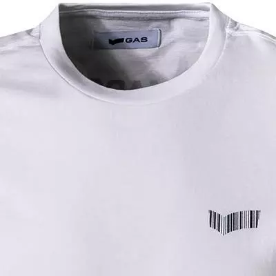 GAS Longsleeve 300222 184451/0001 Bio Baumwolle, Weiß 3 GAS Longsleeve 300222 184451/0001 Bio Baumwolle, Weiß – Bild 3