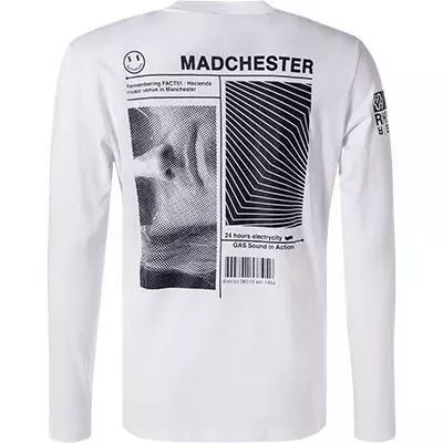 GAS Longsleeve 300222 184451/0001 Bio Baumwolle, Weiß 4 GAS Longsleeve 300222 184451/0001 Bio Baumwolle, Weiß – Bild 4