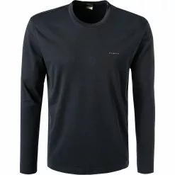 bugatti T-Shirt 8330/85192/390 Longsleeve, Baumwolle, Nachtblau