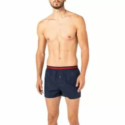 HUGO Boxer Shorts 2er Pack 50438748/410 Boxershorts, Baumwolle, Navy