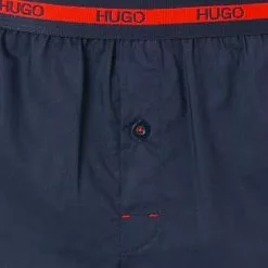 HUGO Boxer Shorts 2er Pack 50438748/410 Boxershorts, Baumwolle, Navy -Wäsche Verkaufsshop 377521 norm2