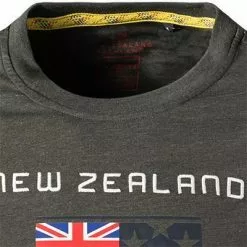 N.Z.A. T-Shirt 21GN701A/1711 Longsleeve, Baumwolle, Dunkelgrün meliert, Dunkelgrün -Wäsche Verkaufsshop 377689 norm2