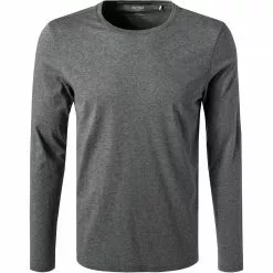 OLYMP Casual Level Five B. Fit T-Shirt 5640/84/60 Longsleeve, Body Fit, Baumwolle-Kaschmir, Mittelgrau meliert, Mittelgrau