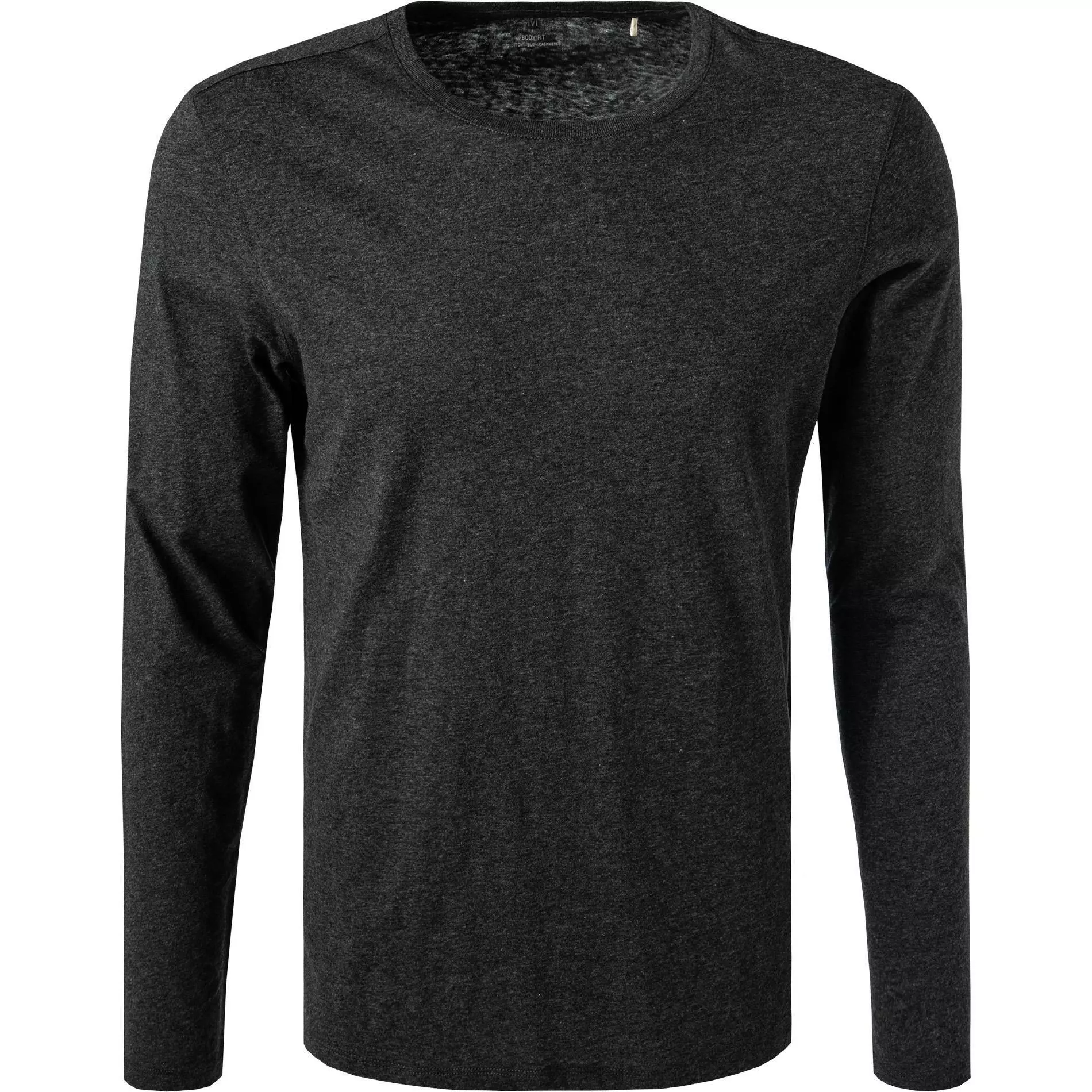 OLYMP Casual Level Five B. Fit T-Shirt 5640/84/67 Longsleeve, Body Fit, Baumwolle-Kaschmir, Anthrazit meliert, Anthrazit 1 OLYMP Casual Level Five B. Fit T-Shirt 5640/84/67 Longsleeve, Body Fit, Baumwolle-Kaschmir, Anthrazit meliert, Anthrazit