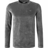 EMPORIO ARMANI Longsleeve 6K1TG9/1JWBZ/0633 Baumwoll-Nicki, Dunkelgrau