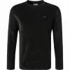 EMPORIO ARMANI Longsleeve 6K1TG9/1JWBZ/0999 Baumwoll-Nicki, Schwarz