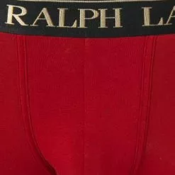 Polo Ralph Lauren Trunk 714843429/001 Baumwoll-Stretch, Dunkelrot , Dunkelrot-gold -Wäsche Verkaufsshop 378000 norm2