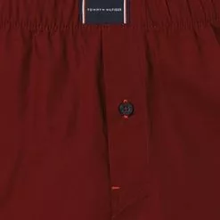 Tommy Hilfiger Boxershorts 2er Pack UM0UM02188/0SD Bio Baumwolle, Navy-dunkelrot -Wäsche Verkaufsshop 378178 norm3