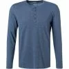 OLYMP Casual Level F. B. F. Longsleeve 5642/84/13 Body Fit, Baumwolle-Kaschmir, Rauchblau meliert, Rauchblau