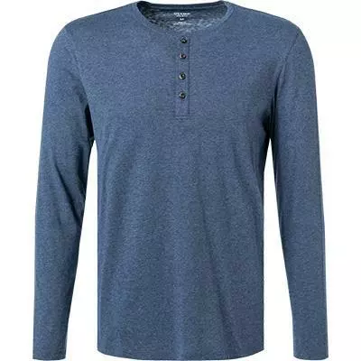 OLYMP Casual Level F. B. F. Longsleeve 5642/84/13 Body Fit, Baumwolle-Kaschmir, Rauchblau meliert, Rauchblau 2 OLYMP Casual Level F. B. F. Longsleeve 5642/84/13 Body Fit, Baumwolle-Kaschmir, Rauchblau meliert, Rauchblau – Bild 2