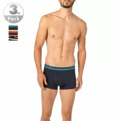 BOSS Trunks 3er Pack 50458488/965 Baumwoll-Stretch, Dunkelblau, Rot-dunkelblau-petrol