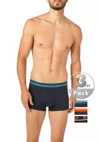BOSS Trunks 3er Pack 50458488/965 Baumwoll-Stretch, Dunkelblau, Rot-dunkelblau-petrol 2 BOSS Trunks 3er Pack 50458488/965 Baumwoll-Stretch, Dunkelblau, Rot-dunkelblau-petrol – Bild 2