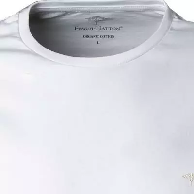 Fynch-Hatton Longsleeve 1221 1510/802 Bio Baumwolle, Weiß 3 Fynch-Hatton Longsleeve 1221 1510/802 Bio Baumwolle, Weiß – Bild 3