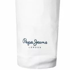Pepe Jeans T-Shirt Sebastian PM507861/800 Longsleeve, Regular Fit, Baumwolle, Weiß -Wäsche Verkaufsshop 378802 norm3