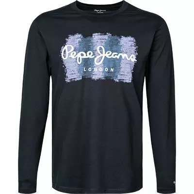 Pepe Jeans T-Shirt Sebastian PM507861/594 Longsleeve, Regular Fit, Baumwolle, Nachtblau 2 Pepe Jeans T-Shirt Sebastian PM507861/594 Longsleeve, Regular Fit, Baumwolle, Nachtblau – Bild 2