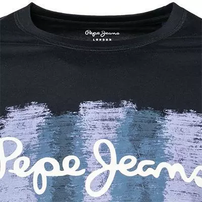 Pepe Jeans T-Shirt Sebastian PM507861/594 Longsleeve, Regular Fit, Baumwolle, Nachtblau 3 Pepe Jeans T-Shirt Sebastian PM507861/594 Longsleeve, Regular Fit, Baumwolle, Nachtblau – Bild 3