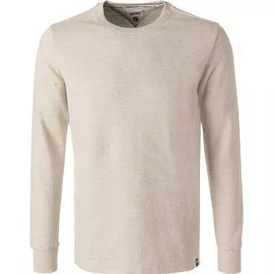 TOMMY JEANS Longsleeve DM0DM11433/YBR Baumwolle, Ecru meliert, Weiß 2 TOMMY JEANS Longsleeve DM0DM11433/YBR Baumwolle, Ecru meliert, Weiß – Bild 2