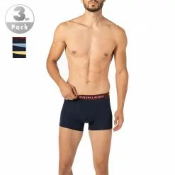 Polo Ralph Lauren Trunks 3er Pack 714830299/032 Baumwoll-Stretch, Marineblau, Weinrot-hellblau-gelb