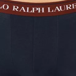 Polo Ralph Lauren Trunks 3er Pack 714830299/032 Baumwoll-Stretch, Marineblau, Weinrot-hellblau-gelb -Wäsche Verkaufsshop 379133 norm4