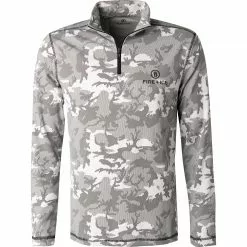 FIRE + ICE Longsleeve Pascal 5413/7082/026 Mikrofaser, Grau camouflage, Grau