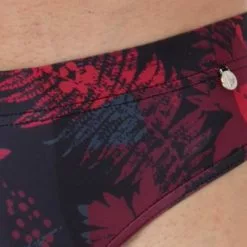 bruno banani Sportslip Red Forest 2203-2343/2778 Mikrofaser-Stretch, Rot gemustert, Weinrot -Wäsche Verkaufsshop 379484 norm2