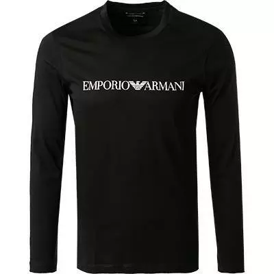 EMPORIO ARMANI T-Shirt 8N1TN8/1JPZZ/0021 Longsleeve, Baumwolle, Schwarz 2 EMPORIO ARMANI T-Shirt 8N1TN8/1JPZZ/0021 Longsleeve, Baumwolle, Schwarz – Bild 2