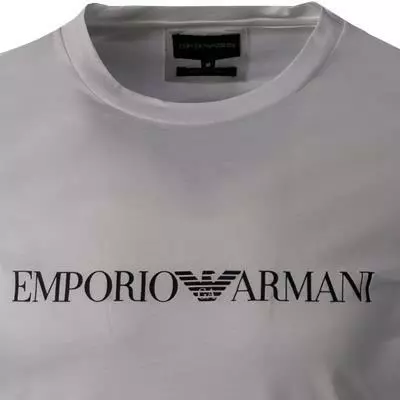 EMPORIO ARMANI T-Shirt 8N1TN8/1JPZZ/0146 Longsleeve, Baumwolle, Weiß 3 EMPORIO ARMANI T-Shirt 8N1TN8/1JPZZ/0146 Longsleeve, Baumwolle, Weiß – Bild 3