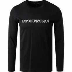EMPORIO ARMANI T-Shirt 8N1TN8/1JPZZ/0974 Longsleeve, Baumwolle, Nachtblau, Navy