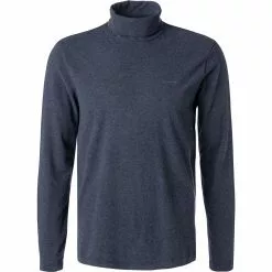 Pierre Cardin Longsleeve 53283/000/12326/3505 Rollkragenshirt, Baumwolle, Indigo meliert, Indigo