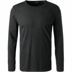 Daniel Hechter Longsleeve 75021/112941/990 Baumwolle-Viskose, Schwarz meliert, Schwarz