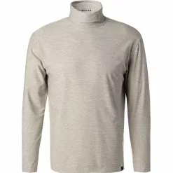 BOGGI MILANO Rollkragenshirt BO21A0412/02 Mikrofaser, Hellgrau meliert, Hellgrau