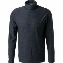 BOGGI MILANO Rollkragenshirt BO21A0412/01 Mikrofaser, Navy meliert, Navy