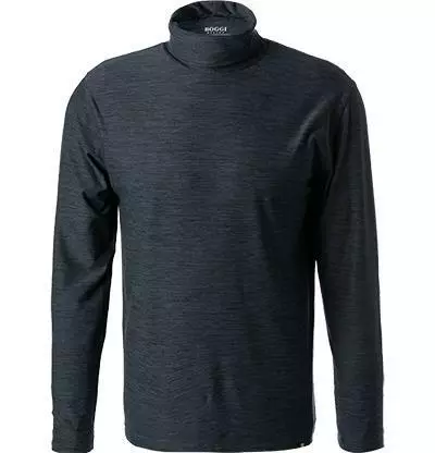 BOGGI MILANO Rollkragenshirt BO21A0412/01 Mikrofaser, Navy meliert, Navy 2 BOGGI MILANO Rollkragenshirt BO21A0412/01 Mikrofaser, Navy meliert, Navy – Bild 2