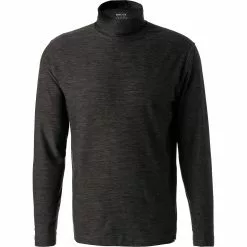 BOGGI MILANO Rollkragenshirt BO21A0412/03 Mikrofaser, Dunkelgrau meliert, Dunkelgrau