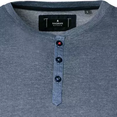 RAGMAN Longsleeve 347947/786 Baumwolle, Dunkelblau 3 RAGMAN Longsleeve 347947/786 Baumwolle, Dunkelblau – Bild 3