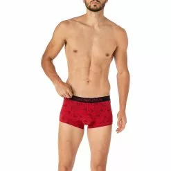 EMPORIO ARMANI Trunk 111389/1A506/35874 Baumwoll-Stretch, Rot-schwarz