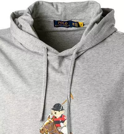 Polo Ralph Lauren T-Shirt 711853354/001 Longsleeve, Big&Tall, Baumwolle, Grau meliert, Grau 4 Polo Ralph Lauren T-Shirt 711853354/001 Longsleeve, Big&Tall, Baumwolle, Grau meliert, Grau – Bild 4