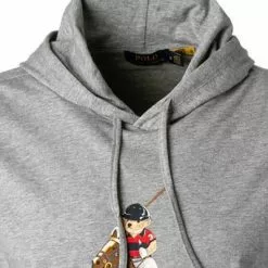 Polo Ralph Lauren Longsleeve 710853354/001 Baumwolle, Grau meliert, Grau -Wäsche Verkaufsshop 380562 norm2