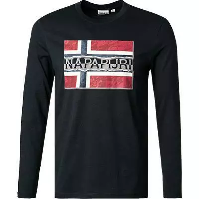 NAPAPIJRI Longsleeve NP0A4FRQ/176 Baumwolle, Marine 2 NAPAPIJRI Longsleeve NP0A4FRQ/176 Baumwolle, Marine – Bild 2