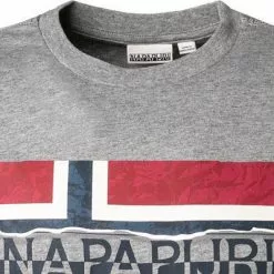 NAPAPIJRI Longsleeve NP0A4FRQ/160 Baumwolle, Grau meliert 7 NAPAPIJRI Longsleeve NP0A4FRQ/160 Baumwolle, Grau meliert -Wäsche Verkaufsshop 380595 norm2