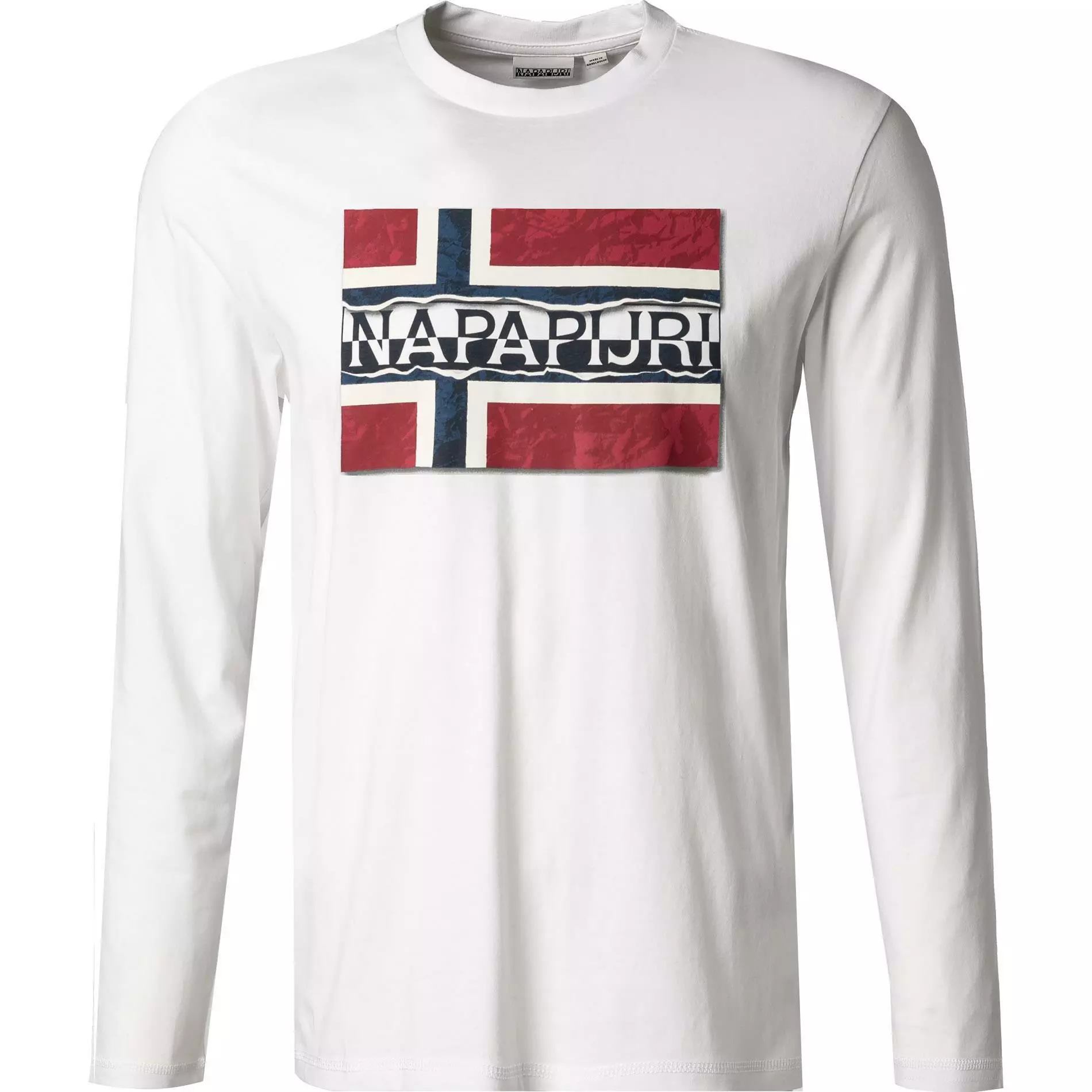 NAPAPIJRI Longsleeve NP0A4FRQ/002 Baumwolle, Weiß 1 NAPAPIJRI Longsleeve NP0A4FRQ/002 Baumwolle, Weiß