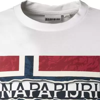 NAPAPIJRI Longsleeve NP0A4FRQ/002 Baumwolle, Weiß 3 NAPAPIJRI Longsleeve NP0A4FRQ/002 Baumwolle, Weiß – Bild 3