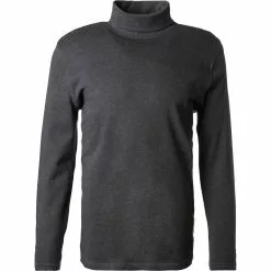 Daniel Hechter Rollkragenshirt 75001/112907/960 Regular Fit, Baumwolle, Asphalt meliert, Asphalt