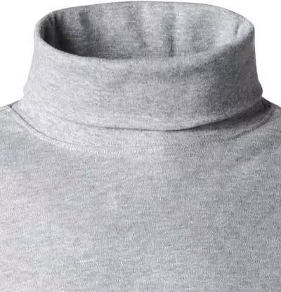 Daniel Hechter Rollkragenshirt 75001/112906/910 Regular Fit, Baumwolle, Silbergrau meliert, Silber 3 Daniel Hechter Rollkragenshirt 75001/112906/910 Regular Fit, Baumwolle, Silbergrau meliert, Silber – Bild 3