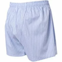 van Laack 162587/Boxer/730 Boxershorts, Baumwolle, Bleu-navy gestreift, Hellblau -Wäsche Verkaufsshop 381192 norm3