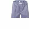 van Laack 150142/Boxer/770 Boxershorts, Baumwolle, Blau meliert, Dunkelblau