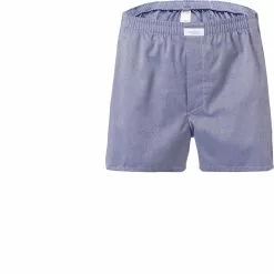 van Laack 150142/Boxer/770 Boxershorts, Baumwolle, Blau meliert, Dunkelblau